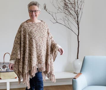 Haakpatroon Fijne Poncho met franjes - Wendy’s Home Collec, Ophalen of Verzenden, Nieuw