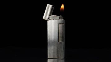 Dunhill - Lines Pattern Rollagas Lighter - Zonder, Nieuw