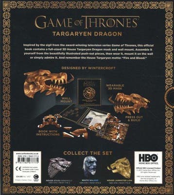 Game of Thrones Mask: House Targaryen Dragon - Wintercroft, Boeken, Verzenden, Gelezen, Wintercroft
