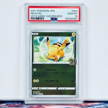 Pokémon Graded card - PIKACHU #003 - Pokémon - PSA 10, Nieuw
