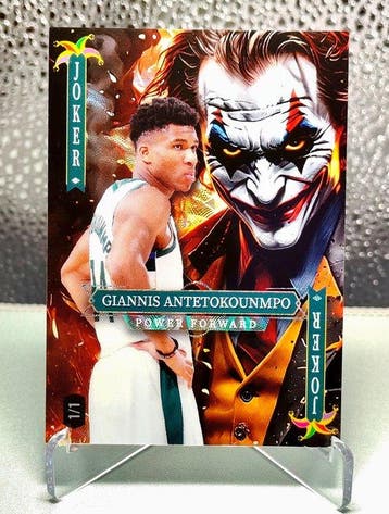 Wild Card Inc. Jokers Wild Giannis Antetokounmpo 1/1 Enige, Nieuw