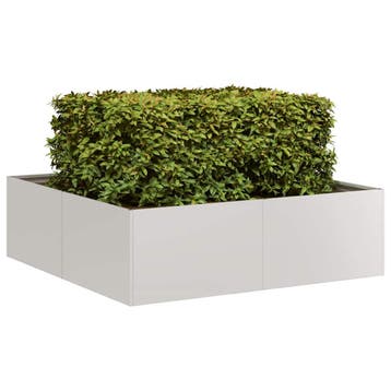 vidaXL Plantenbak 100x100x30 cm roestvrij staal, 100 cm of meer, Verzenden, Nieuw, Metaal
