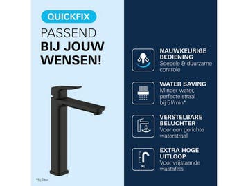 GROHE Dice - Wastafelmengkraan - XL-Size - AquaCalibrator -, Verzenden, Zo goed als nieuw