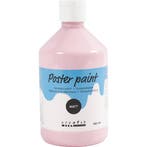 Tempera Verf Mat, roze, 500 ml/ 1 fles, Nieuw
