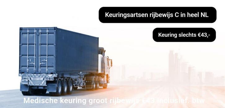 €43,- Goedkope medische keuring groot rijbewijs Amersfoort, Diensten en Vakmensen, Overige Diensten