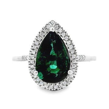 Ring Platina - 2.47ct. tw. Toermalijn - Diamant - NO RP, Nieuw