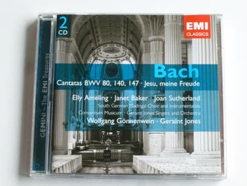 Bach - Cantatas BWV 80,140, 147 / Gonnenwein, Elly Ameling (, Cd's en Dvd's, Cd's | Klassiek, Ophalen of Verzenden, Zo goed als nieuw