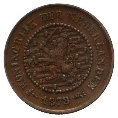 ½ Cent 1878-1886 Willem III (nieuw type) ZFr, Postzegels en Munten, Munten | Nederland, Verzenden