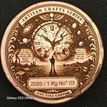 1 kilogram - Koper .999 - Artisan Crafts (Zonder, Postzegels en Munten