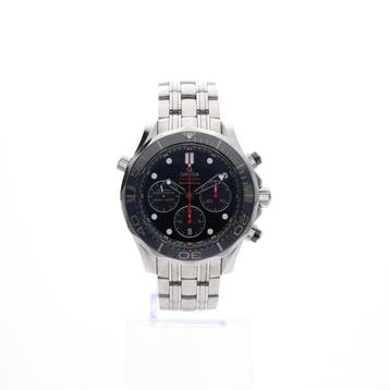 Omega Seamaster Diver 300 M; 212.30.44.50.01.001; Chronog..., Ophalen of Verzenden, Gebruikt, Staal, Overige merken