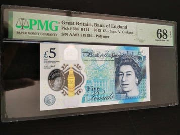 Groot-Brittannië. - 5 Pounds 2015 - Pick 394 / B414 (Zonder, Postzegels en Munten, Bankbiljetten | Europa | Niet-Eurobiljetten