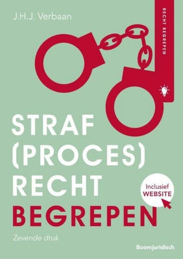 9789462909106 Recht begrepen  -   Straf(proces)recht begr..., Verzenden, Zo goed als nieuw, J.H.J. Verbaan