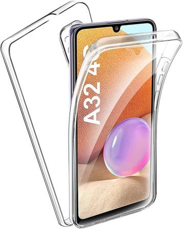 Galaxy A32 4G 360° Ultra Clear Hybrid PC + TPU Hoesje, Ophalen of Verzenden, Nieuw