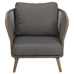 Volterra lounge balkonset 4 delig licht bruin wicker, Ophalen of Verzenden, Nieuw