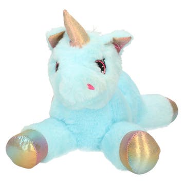 Eenhoorn Mistica knuffel - pluche - blauw - 56 cm - unicorn, Kinderen en Baby's, Verzenden, Nieuw