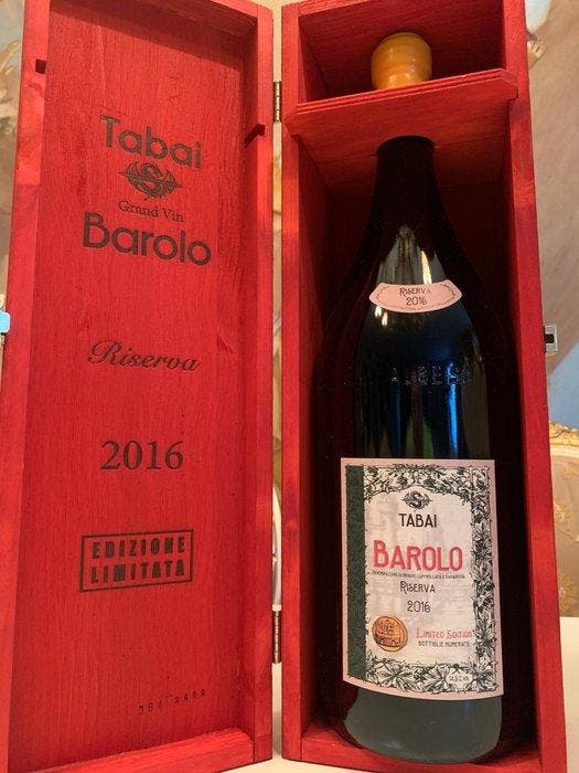 2016 Tabai - Barolo - 1 Dubbele Magnum/Jerobeam (3.0 L), Verzamelen, Wijnen