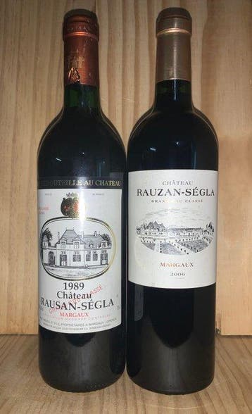 1989 & 2006 Chateau Rauzan-Segla - Bordeaux, Margaux 2ème, Verzamelen, Wijnen, Nieuw