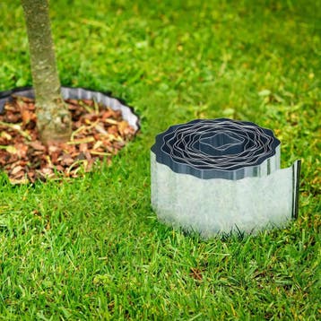 Relaxdays Gazonrand 6m, begrenzing van Metaal, Verzinkt,..., Verzenden, Nieuw