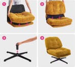 raaibare Loungestoel – Corduroy Comfort – Verdikt Kussen, Verzenden, Nieuw
