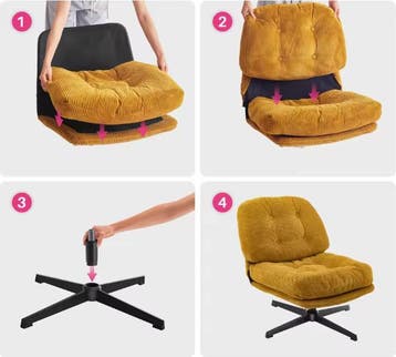 raaibare Loungestoel – Corduroy Comfort – Verdikt Kussen, Verzenden, Nieuw