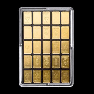25 x 1 gram Heimerle Meule Goudbaar Unitybar, Verzenden, Goud