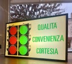 Vintage verlichte uithangbord Semaforo dubbelzijdig –