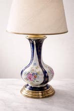Tafellamp - Porselein - Lamp met Sevres-stijl/limo