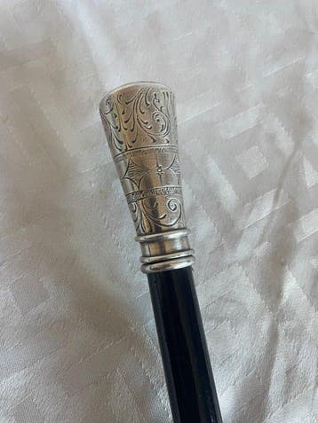 Wandelstok - Zilver 925/1000, Antiek en Kunst