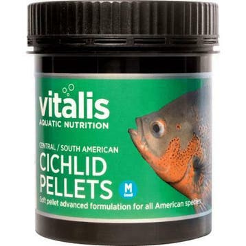 Vitalis Central/Sth American Cichlid Pellets 1.0 mm 140 g, Ophalen of Verzenden, Nieuw