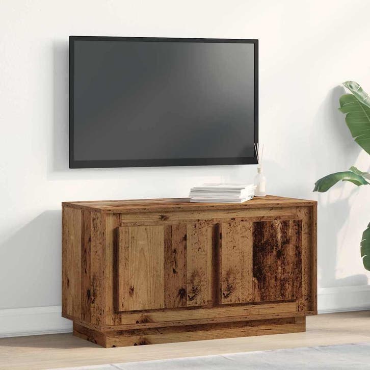 vidaXL TV-kast Oud hout 80 x 35 x 45 cm Bewerkt hout, Huis en Inrichting, Kasten | Televisiemeubels, Nieuw, Minder dan 50 cm, Overige houtsoorten