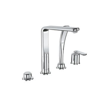 GROHE VERIS 4-GATS EENGREEPS BADRANDCOMBINATIE CHROOM, Ophalen of Verzenden, Nieuw, Chroom