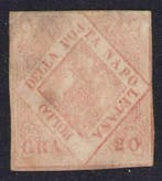 Italiaanse oude staten - Napels 1858 - 20 grana II tafel,, Postzegels en Munten, Postzegels | Europa | Italië, Gestempeld