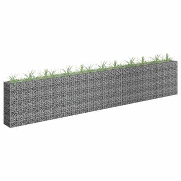vidaXL Gabion plantenbak verhoogd 450x30x90 cm, 100 cm of meer, Verzenden, Nieuw, Metaal
