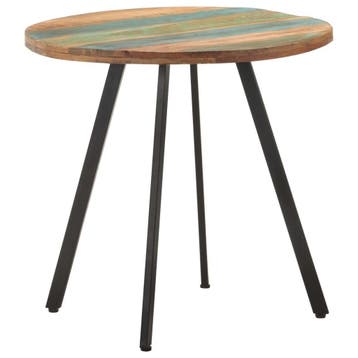 Ronde eettafel uniek hout - Laatste kans, 34% korting, Huis en Inrichting, 50 tot 100 cm, Rond, Tot twee personen, Zo goed als nieuw