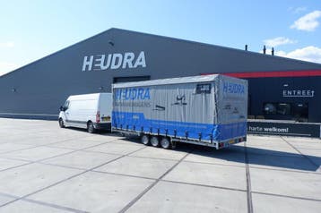Maatwerk Heudra schuifzeil huif voor elke aanhangwagen, Nieuw