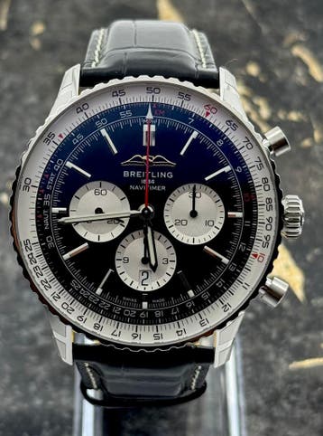 Breitling Navitimer B01 Chronograph 46mm - New 2026, Leer, Staal, Breitling, Polshorloge
