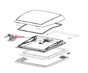 Dometic Mini Heki Vergrendeling ventilatie, Ophalen of Verzenden, Nieuw