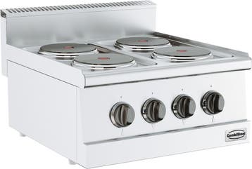 Elektrische Kookplaat | RVS | 4 Pitten Combisteel, Verzenden, Nieuw in verpakking