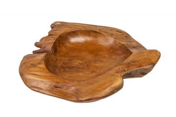 Massieve schaal NATURE ROOT 40cm natuurlijk teakwortelhout -, Huis en Inrichting, Woonaccessoires | Vazen, Ophalen of Verzenden