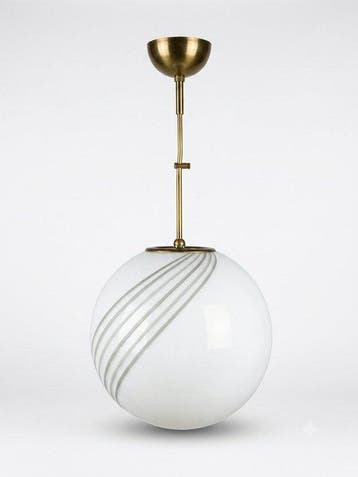Plafondlamp - Opaline glas - Swirl Lamp