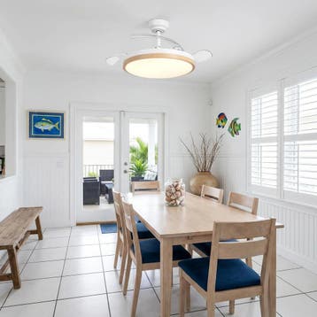 Plafondventilator met verlichting - Plafondlamp met ventilat, Witgoed en Apparatuur, Verzenden, Zo goed als nieuw