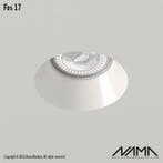 FOS17 Trimless Inbouwspot Rond - Gips - GU10 Ø111mm - Ø15., Ophalen of Verzenden, Nieuw