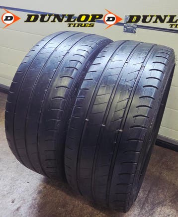 2x 205 40 R18 DUNLOP 6 a 6.5mm €75 P.S GEMONTEERD EN AL, Auto-onderdelen, Banden en Velgen, Ophalen, 18 inch, Gebruikt, 205 mm