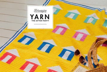 Haakpatroon Deken Beach Huts Blanket met kwastjes & tapest, Ophalen of Verzenden, Nieuw