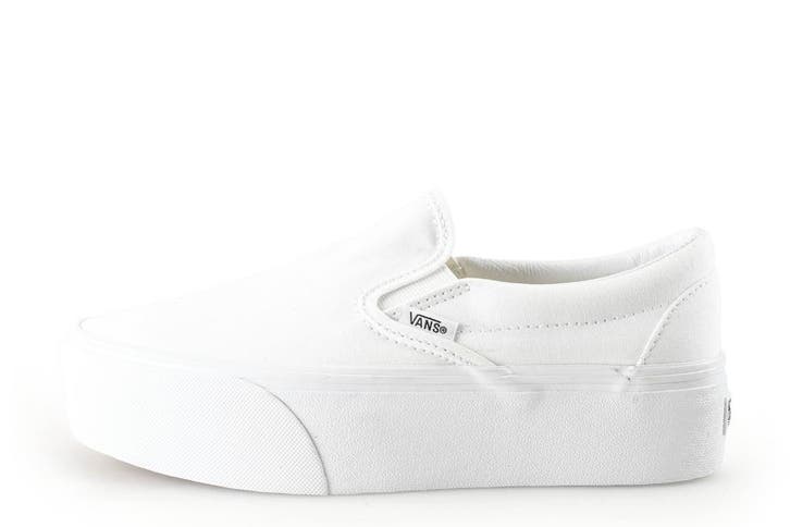 Vans Instappers in maat 38 Wit, Kleding | Dames, Schoenen, Wit, Zo goed als nieuw, Instappers, Verzenden