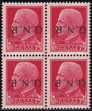 Republikeinse Nationale Garde 1944 - Verona-uitgifte 75 c., Gestempeld