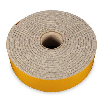 4 Meter - Zelfklevend Vilt / 40mm Plakvilt op Rol - Grij...
