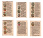 Sebastian Munster, 1560 - 3 fogli con i re di Francia della