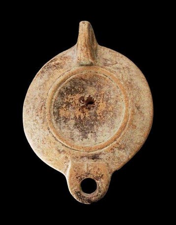 Oud-Romeins Terracotta - Olielamp - 1e / 2e eeuw na Chr. -, Verzamelen