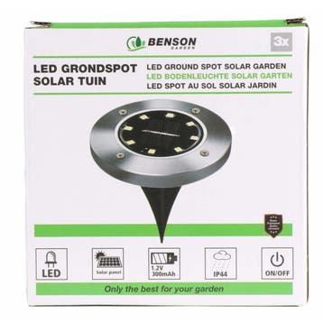 Benson Solar grondspots - modern design - spatwaterdicht..., Ophalen of Verzenden, Nieuw
